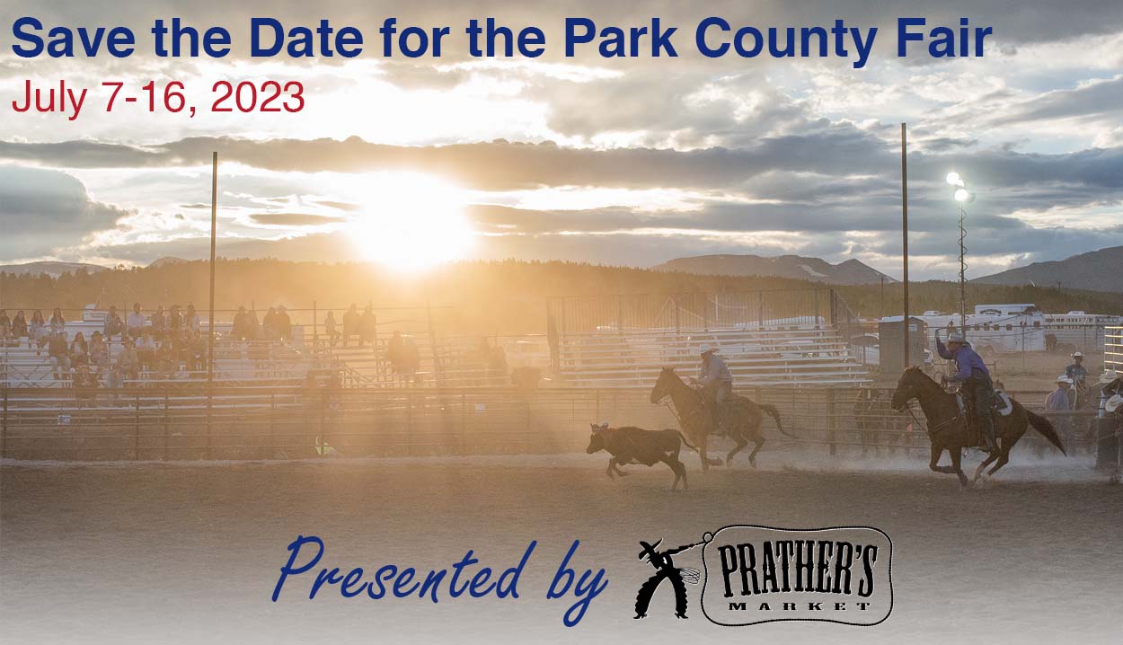 Save the date 2023 Park County Fair featured image of rodeo roping