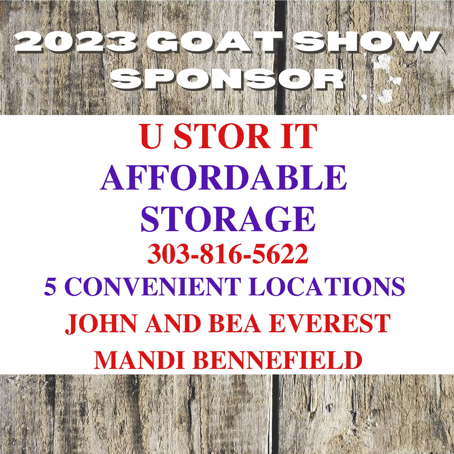 U Stor It 2023 sponsor logo