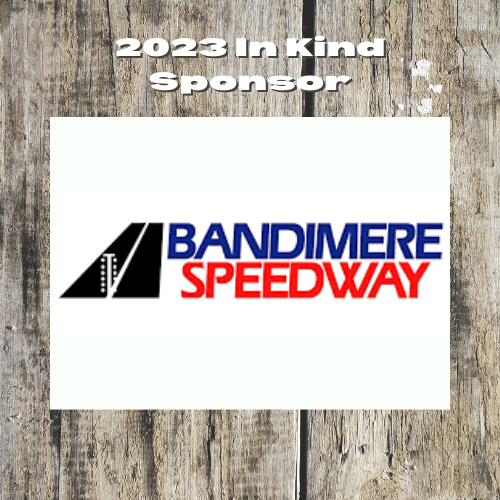 Bandimere Speedway logo 2023 in kind sponsor