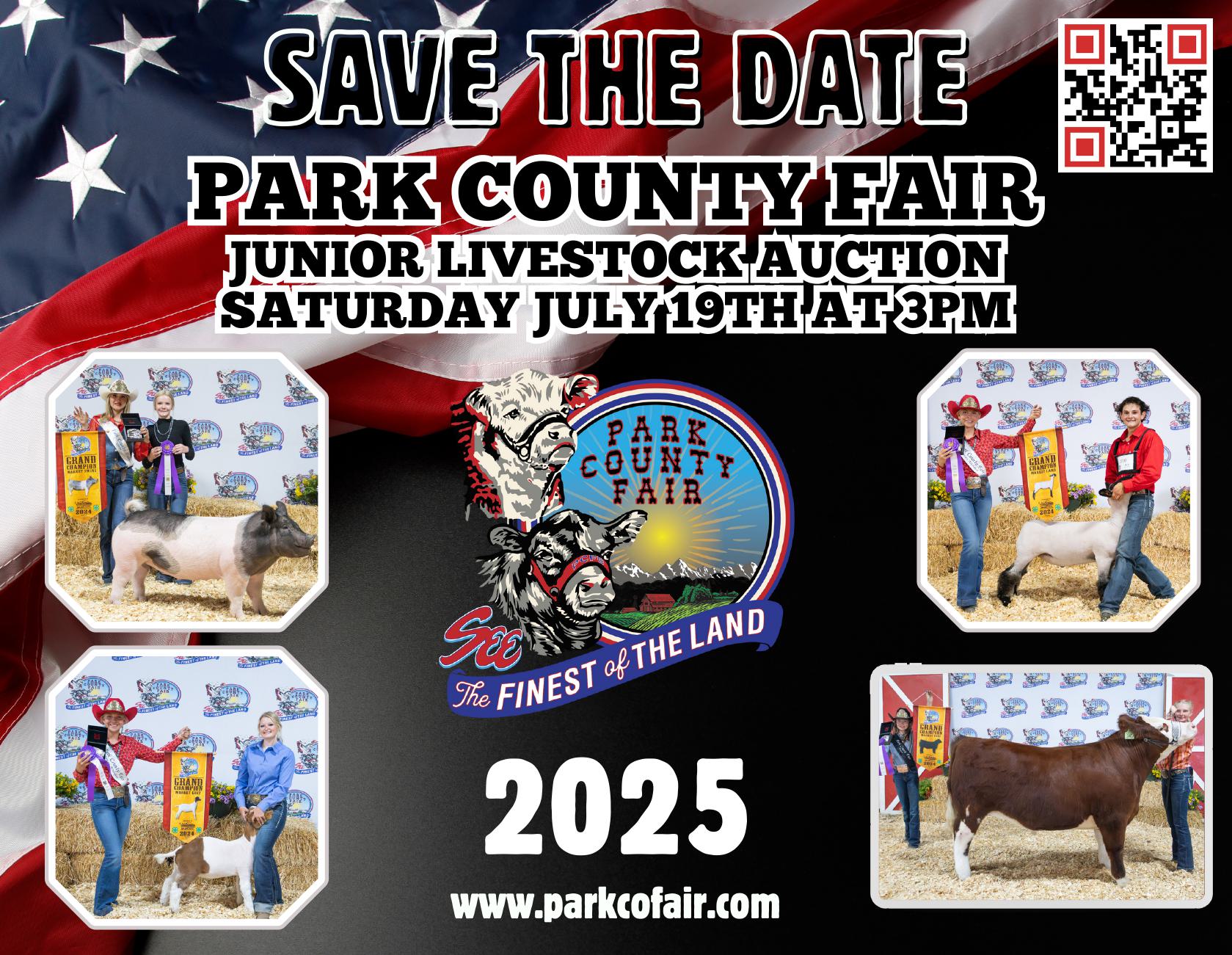SavetheDatejuniorlivestocksale2025 Park County Fair